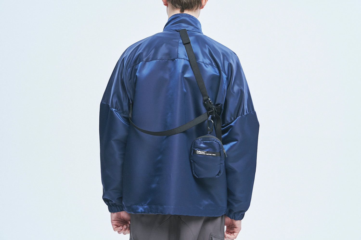 Poliquant - THE MULTIPLE POCKETS + PACKABLE NYLON JACKET (BLACK