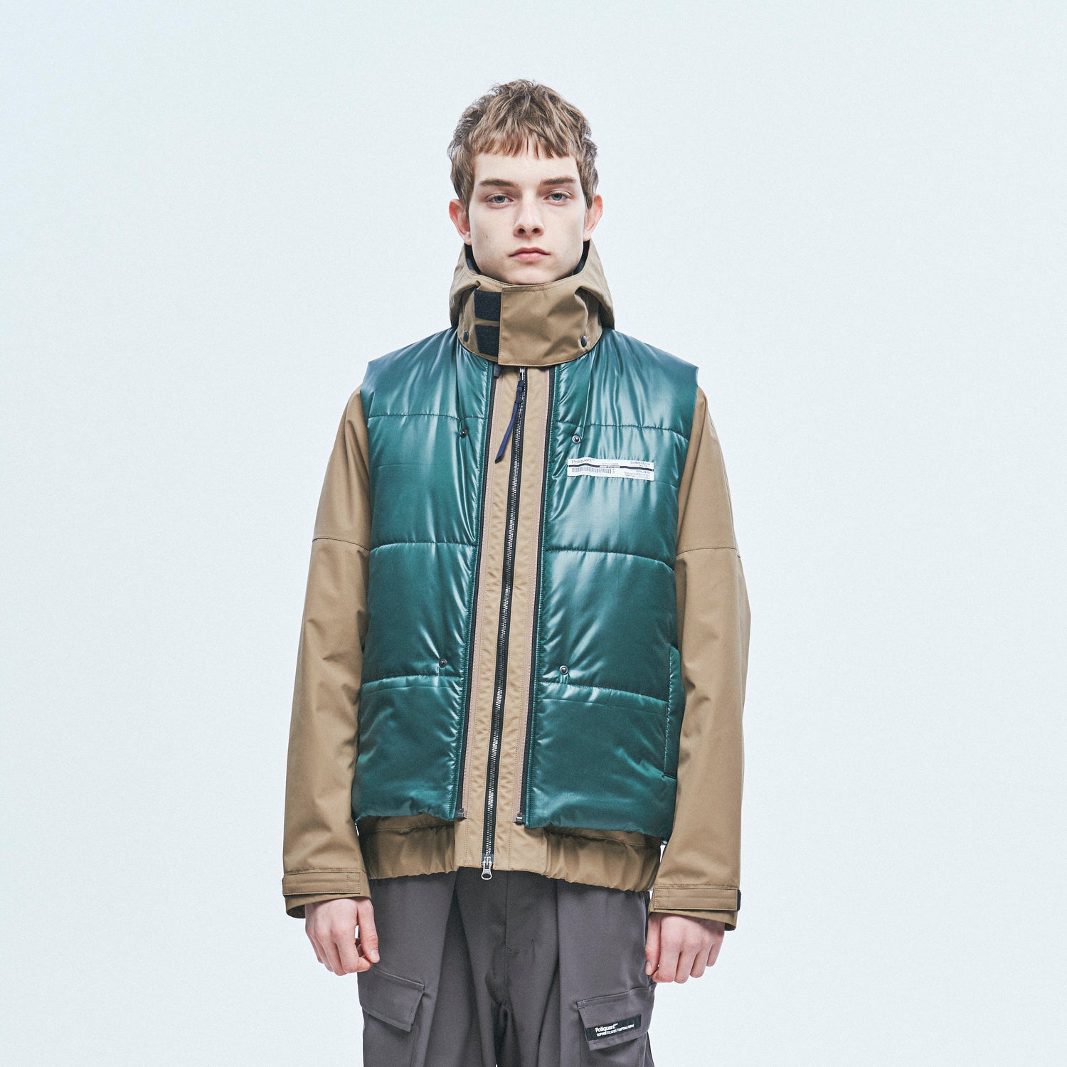 Poliquant - THE LAYERED JACKET ADD DETACHABLE PADDING VEST / 3LAYER FA